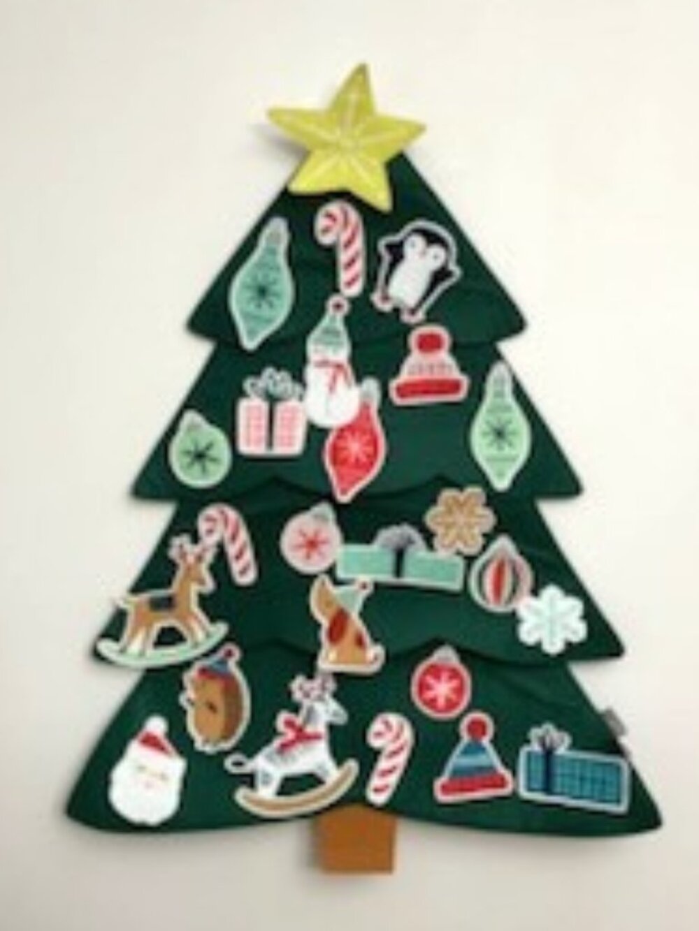 Hallmark Countdown Christmas Tree Advent Calendar 25 Ornaments & Storage Bag